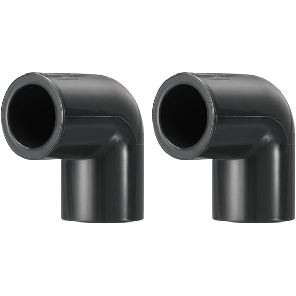 FRKSMD-2Pcs 1 1/4" 90 Elbow PVC Fitting, SCH80 2-Way Furniture Grade PVC Pipe Fitting, DIY Corner Elbow Connector for Building Furniture, Greenhouse Frame Connection, Socket x Socket