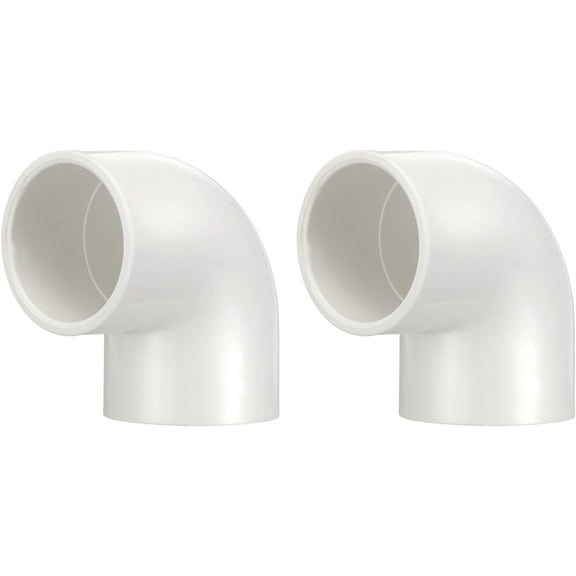 FRKSMD-2Pcs 1/2" 90 Elbow PVC Fitting, SCH40 2-Way Furniture Grade PVC Pipe Fitting, DIY Corner Elbow Connector for Building Furniture, Greenhouse Frame Connection, Socket x Socket