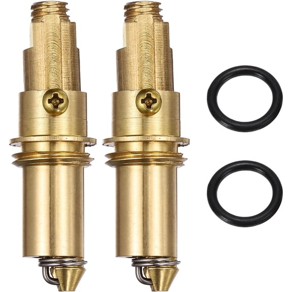 FRKSMD-2Pcs Basin Sink Clicker, Replacement Sink Basin Clicker Brass Push Spring Plug for Home Bathroom Bathtub Sinks Drain Stopper, 13mm Closed Height