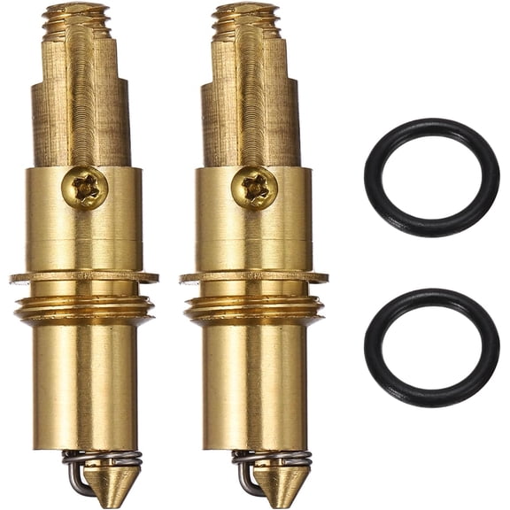 FRKSMD-2Pcs Basin Sink Clicker, Replacement Sink Basin Clicker Brass Push Spring Plug for Home Bathroom Bathtub Sinks Drain Stopper, 16mm Closed Height
