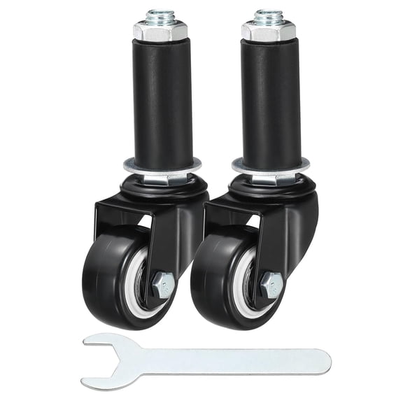 FRKSMD-2pcs Prep Table Caster Wheels (1.5 Inch) - Heavy Duty Swivel Expanding Stem Casters for Commercial Kitchen Prep Tables Utility Cart Furniture Legs Worktable