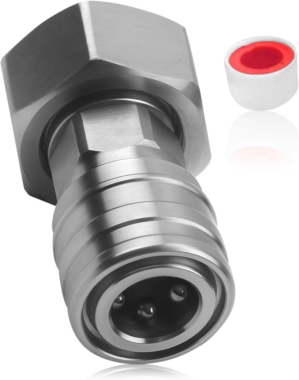 FRKSMD-3/4” GHT to 1/4” Quick Connect Fitting Garden Hose to Pressure Washer Adapter Stainless Steel for Car Nozzle Washing Accessory and Hose Attachment
