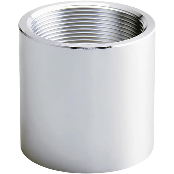 FRKSMD-3/4" NPT Threaded Full Coupling, Aluminum 6061-T6 Schedule 40, 0.75 Inch Female Threaded Pipe Fitting Coupler Corrosion Resistance, for Air, Water, Oil Applications (150 PSI)