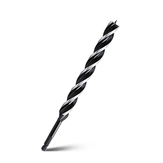 FRKSMD-3/4'' x 12'' Auger Drill Bit for Wood, Hex Shank Tri Flute Ship Auger Long Drill Bit for Soft and Hard Wood,Tree Stump,Plastic,Drywall and Composite Materials