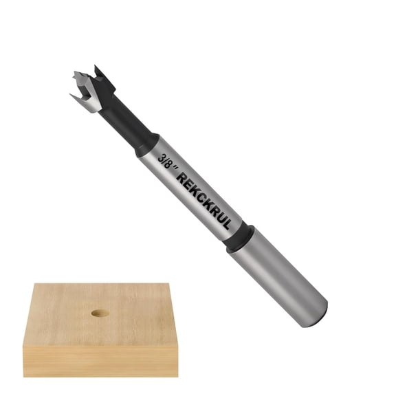 FRKSMD-3/8 Inch Forstner Bit, 3/8" Forstner Drill Bit for Woodworking, Hinge Cutter for Hardwood, Plywood, Plastic