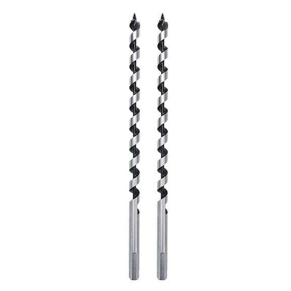 FRKSMD-3/8 x 11.8 inch Auger Drill Bit for Wood,10mm x 300mm Hex Shank Ship Auger Bit for Soft Wood, Hard Wood, Plastic, Composite Materials and DIY Projects 3/8" (10mm)