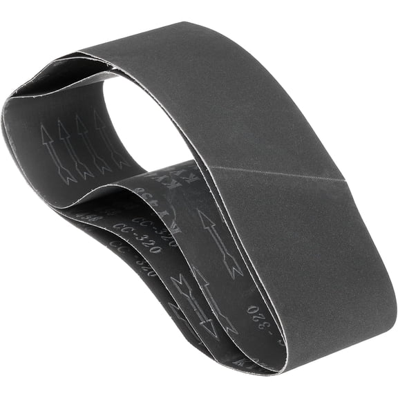 FRKSMD-3 Pack Sanding Belts 4 x 36 Inch 320 Grit Silicon Carbide Abrasive Belt Sander Paper for Belt Sander Metal Grinding Wood Working Weld Rust Removal