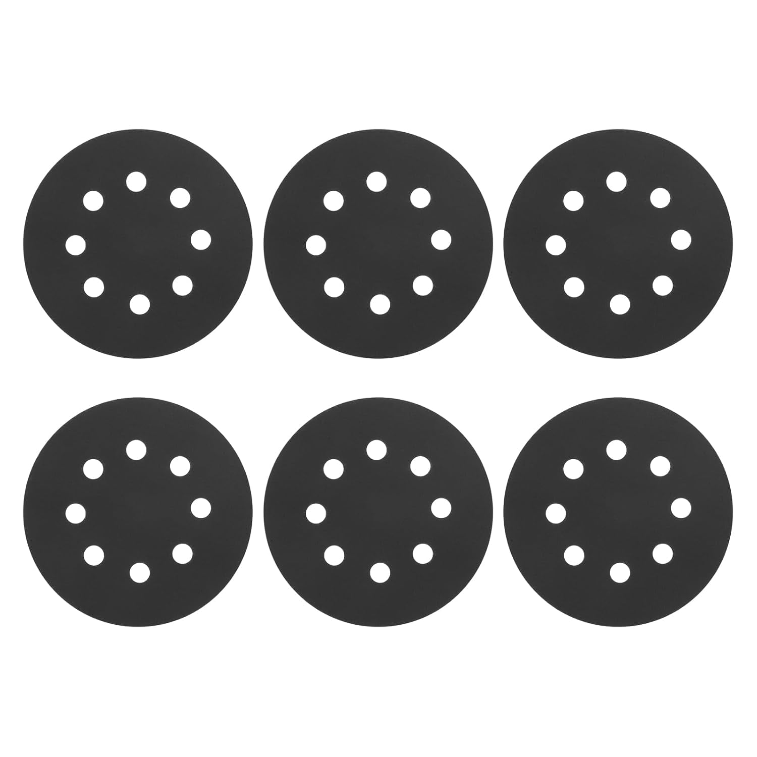 FRKSMD-30 Pcs 5 Inch Sanding Disc 8 Hole 2500 Grit Hook and Loop Sandpaper Orbital Sander Pads for Woodworking, Metal, Automotive Grinding and Polishing, Silicon Carbide