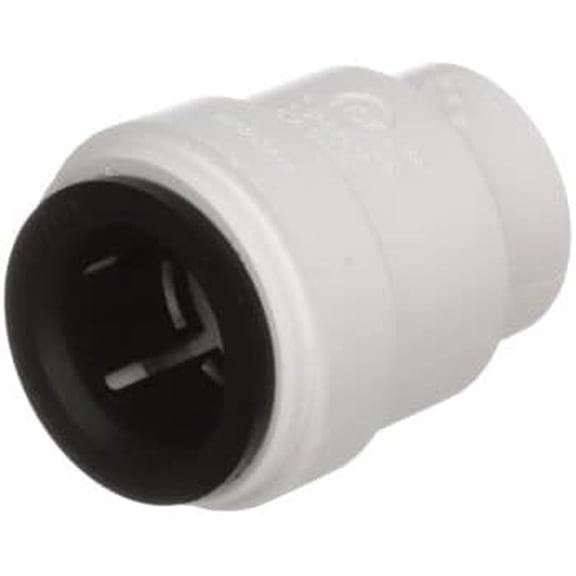 FRKSMD-3545-14 AquaLock Plastic Series, 3/4" CTS Off-White Lead-Free Polysulfone End Stop Cap, O-Ring, Quick Push-to-Connect Design, Tool-Free Installation
