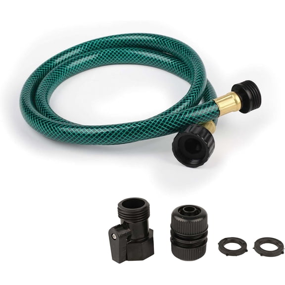 FRKSMD-3FT PVC Flexible Connector Leader: 1/2" Short Garden Hose for Faucet Extension Hose Reels RV Filters Sprinklers and Drip Irrigation