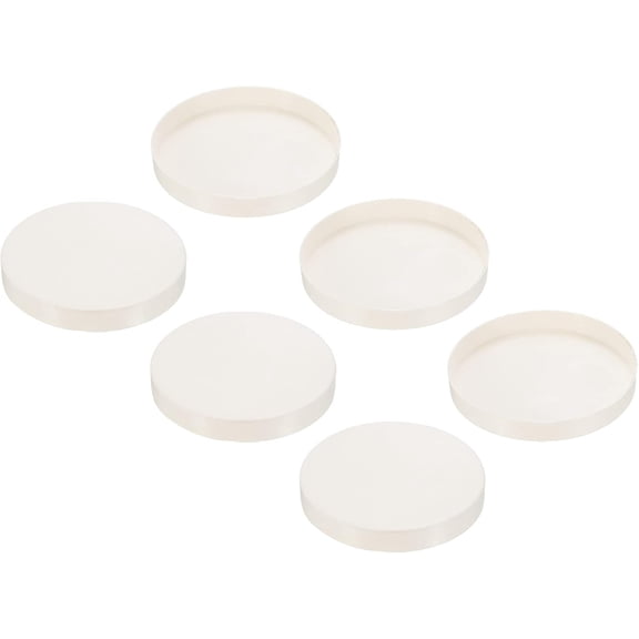 FRKSMD-4.3" PVC Pipe End Cap Fitting, 6 Pack Furniture Grade Plug Coupling Socket Adapter for DIY, Garden, White