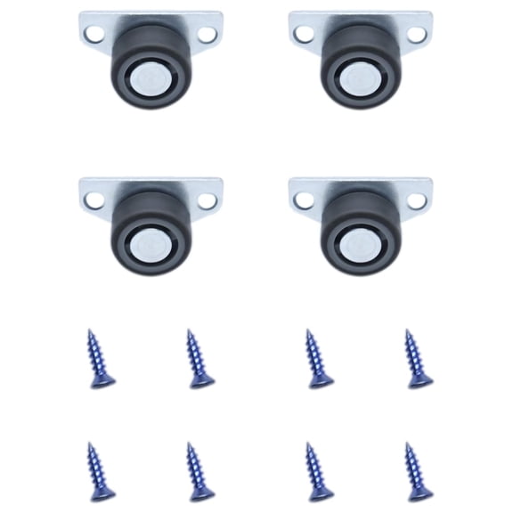 FRKSMD-4 PCS Side Mount Caster Wheels 1.2 Inch Low Profile Drawer Rollers for DIY Small Roller Projects