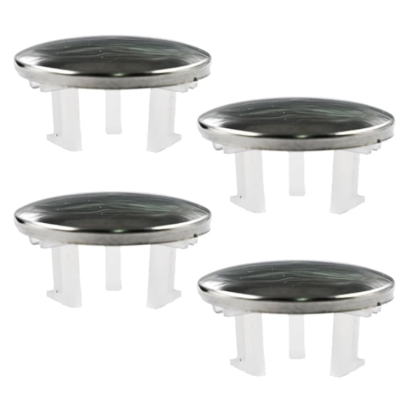 FRKSMD-4 Pack Stainless Bathroom Sink Overflow Ring,Stainless Overflow Drain Cover Round Basin Cover, Sink Basin Trim Ring Insert in Hole Round Caps for Kitchen