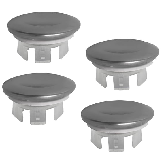 FRKSMD-4 Pack Stainless Sink Overflow Ring,Sink Overflow Cover Rings Hole Insert in Cap Hollow Ring,Sink Trim Cover Basin Insert in Hole Round Caps for Kitchen Bathroom