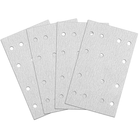 FRKSMD-4 Pcs P180 Grit 3 x 5 Inch (80 X133 Mm) 14 Hole Sanding Sheets Compatible with Festool Rts 400 Rs400 Ls130 Heavy Duty Hook Loop Film Abrasives Sandpaper for Sheet Sanders