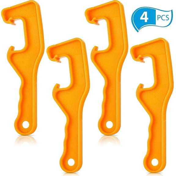 FRKSMD-4 Pieces Plastic Bucket Lid Opener 5 Gallon Paint Can Bucket Opener Wrench Tool Lid Remover for Home Industrial Use