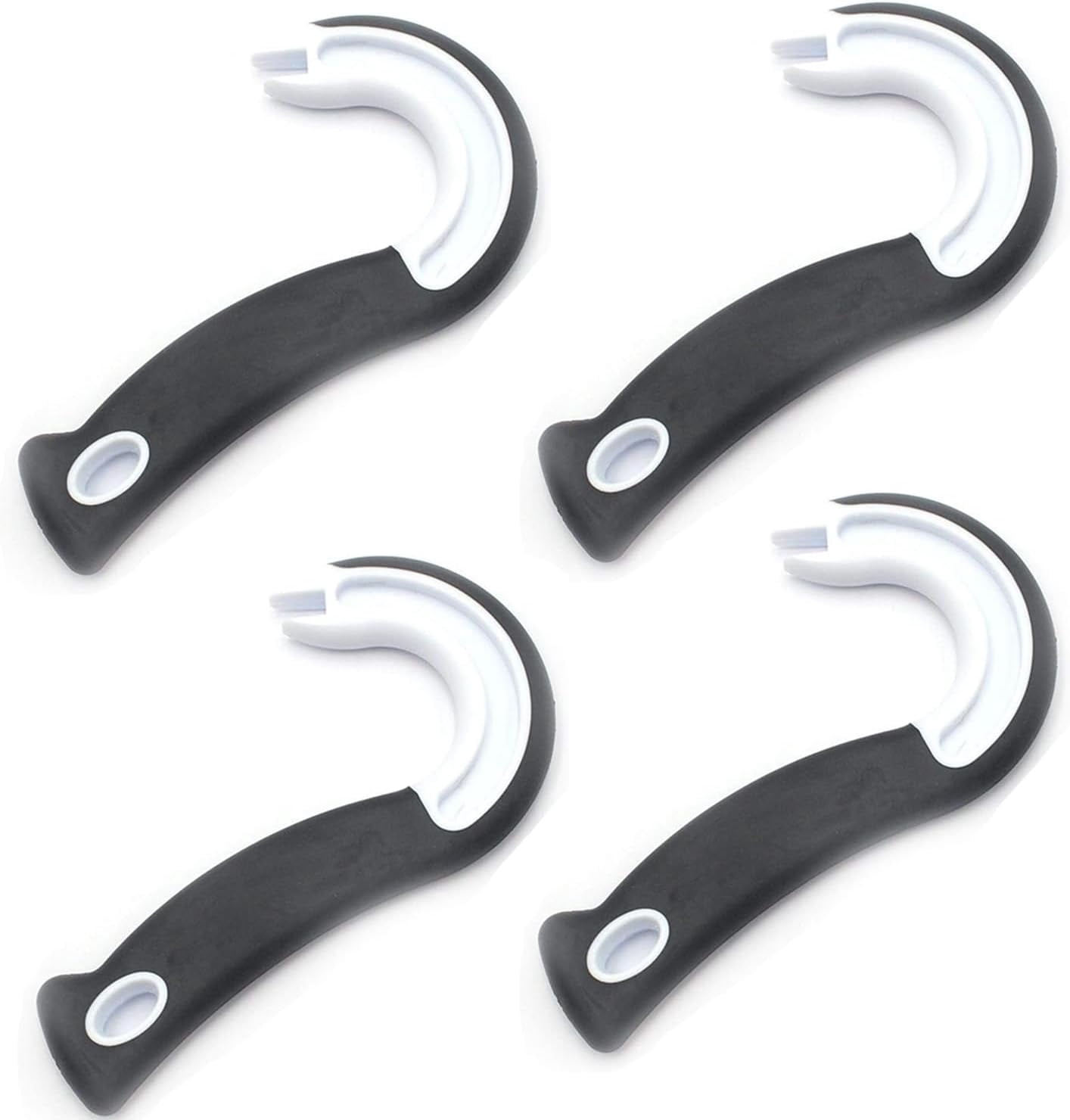 FRKSMD-4Pcs Easy Open Ring Pull Can Opener, Ergonomic Can Ring-Pull Helper J Shape Ring Pull Can Opener Ring Hook Pulling Jar Opener Manual Ring-Pull Cans Lid Opening Tools Random Design