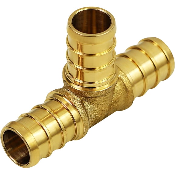 FRKSMD-5/8 in. Brass F1807 PEX Monoflow Tee, Supplies Radiators, Convectors, Baseboards & Kick-space Heaters