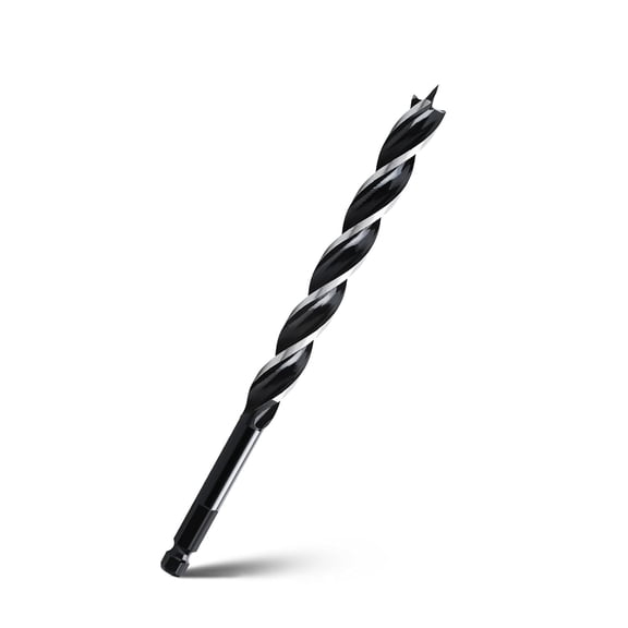 FRKSMD-5/8'' x 9'' Auger Drill Bit for Wood, Hex Shank Tri Flute Ship Auger Long Drill Bit for Soft and Hard Wood,Tree Stump,Plastic,Drywall and Composite Materials