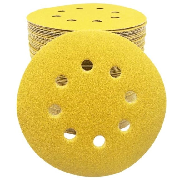 FRKSMD-5 Inch Sanding Discs Hook and Loop, 8 Holes Random Orbit (50 Pack 150 grit)