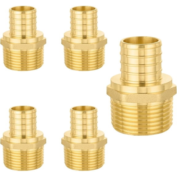 FRKSMD-5-Pack PEX Fittings, 1/2" PEX x 1/2" Male Threaded NPT Adapter, ASTM F1807