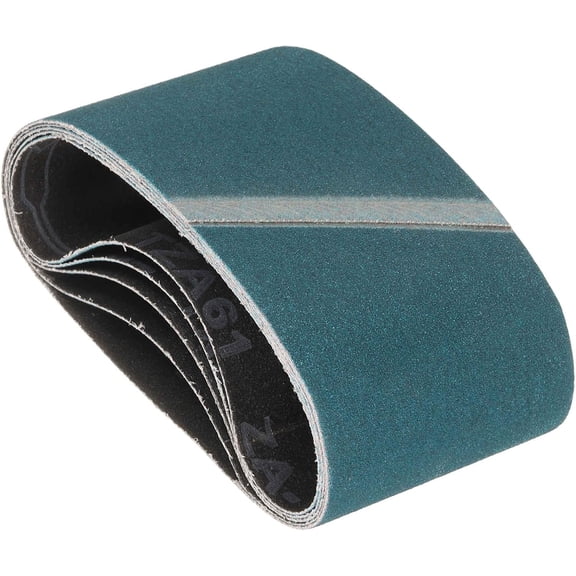 FRKSMD-5 Pack Sanding Belts 3 x 18 Inch 120 Grit Zirconia Abrasive Belt Sander Paper for Belt Sander Metal Grinding Wood Working Weld Rust Removal