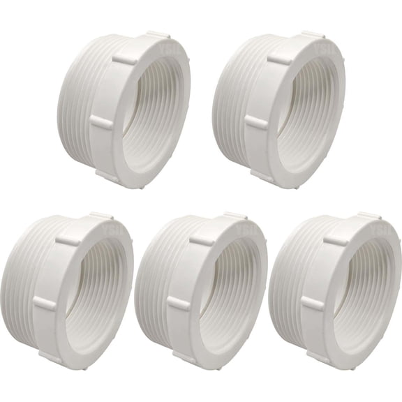 FRKSMD-5 Pcs 2 Male Thread to 1-1/2 Female Thread Reducer Bushing PVC Pipe Fittings Coupling Adapter Connectors for Connecting Pipe