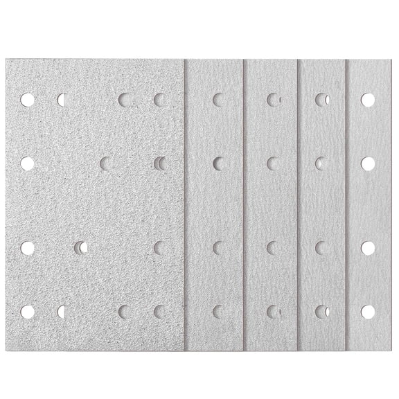 FRKSMD-5 Pcs Mixed Grit 3" x 5" (80 X133 Mm) Rectangular Abrasive Sanding Sheets 14 Hole Sandpaper Compatible with Festool Rts 400 Rs400 Ls130