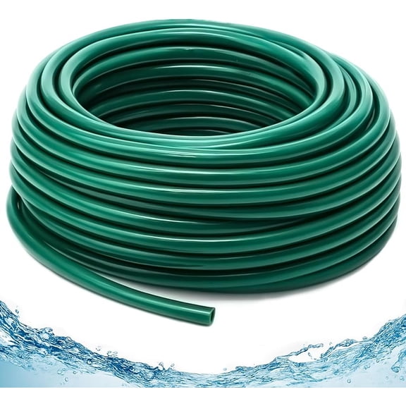 FRKSMD-50ft 1/4 inch Drip Irrigation Tubing, Drip Irrigation Hose, Garden Watering Tube Line for Garden Watering System-Green