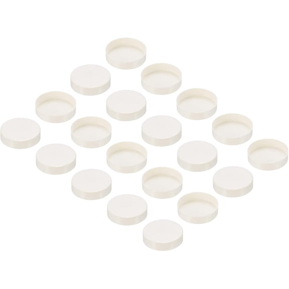 FRKSMD-50mm ID PVC Pipe End Cap Fitting, 20 Pack Furniture Grade Plug Coupling Socket Adapter for DIY, Garden, White