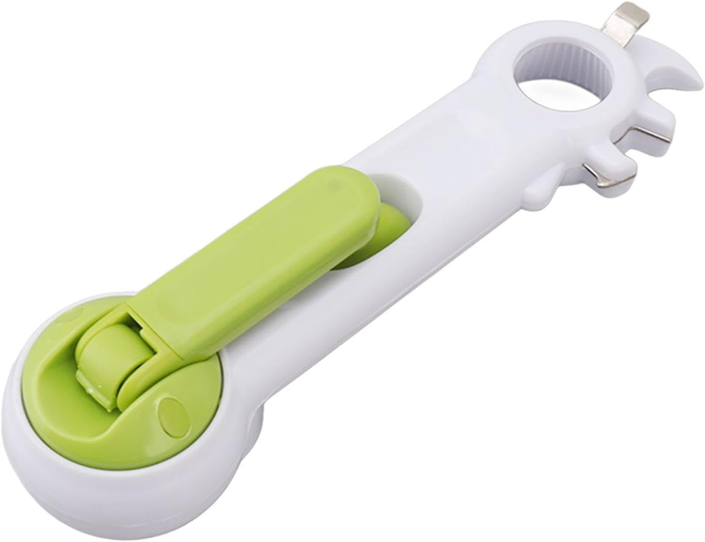 FRKSMD-6 in 1 ABS Manual Multi Function Can Opener Lightweight Portable Can and Jar Opener for Drinks Beer Bottles Daily Kitchen Use