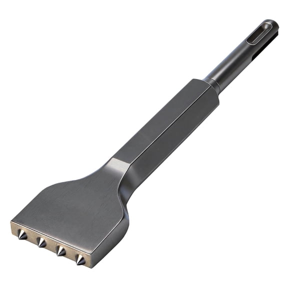 FRKSMD-7-1/8" x 1-9/16" SDS Plus Tuckpointing Mortar Raking Bit, Tile Thinset Removal Floor Scraper Bit, 4 Tips Concrete Repair Patch Prepare Bushing Tool Bit for Rotary Hammer
