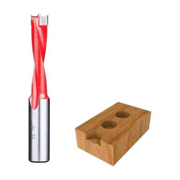 FRKSMD-8mm Diameter Carbide Tipped Brad Point Boring Bit Dowel Drill Bits 8mm Dia x 70mm Long x 10mm Shank, Left Hand Rotation