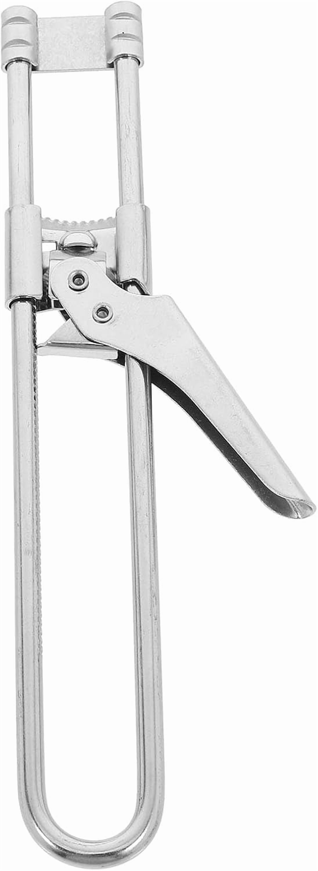 FRKSMD-Adjustable Stainless Steel Jar Opener 19cm Manual Can Opener and Bottle Lid Remover Kitchen Tool for Seniors with Weak Hands