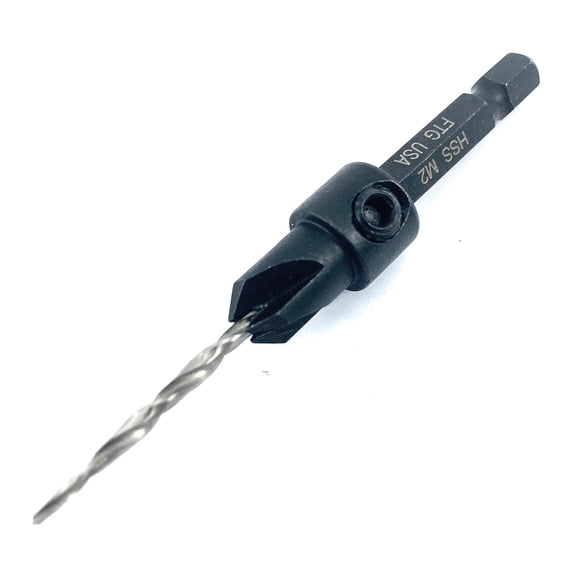 FRKSMD-Adjustable Wood Countersink Drill Bit #4 (7/64") Tapered Drill Bit for Woodworking