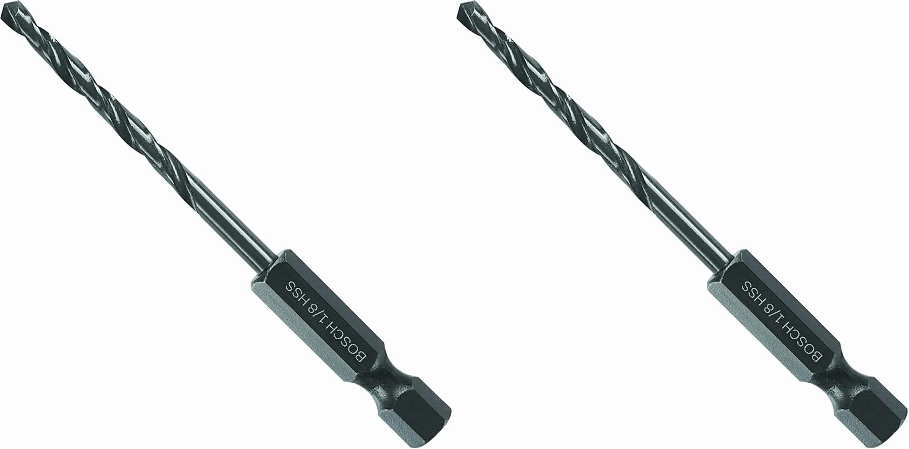 FRKSMD-BOSCH BL2135IM 1/8 In. x 2-3/4 In. Impact Tough Black Oxide Drill Bit (Pack of 2)