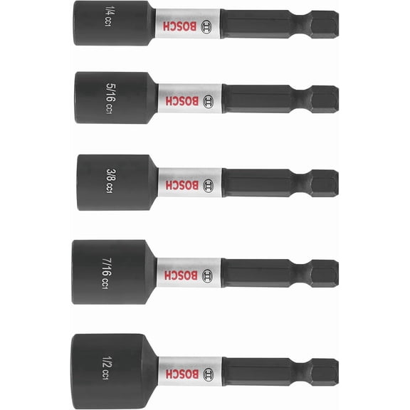 FRKSMD-BOSCH ITDNSV205-5 pc. Driven 2-9/16 In. Impact Nutsetter Set