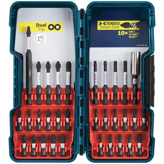 FRKSMD-Bosch SBID32L 32 pc. Impact Tough Screwdriving Bit Set