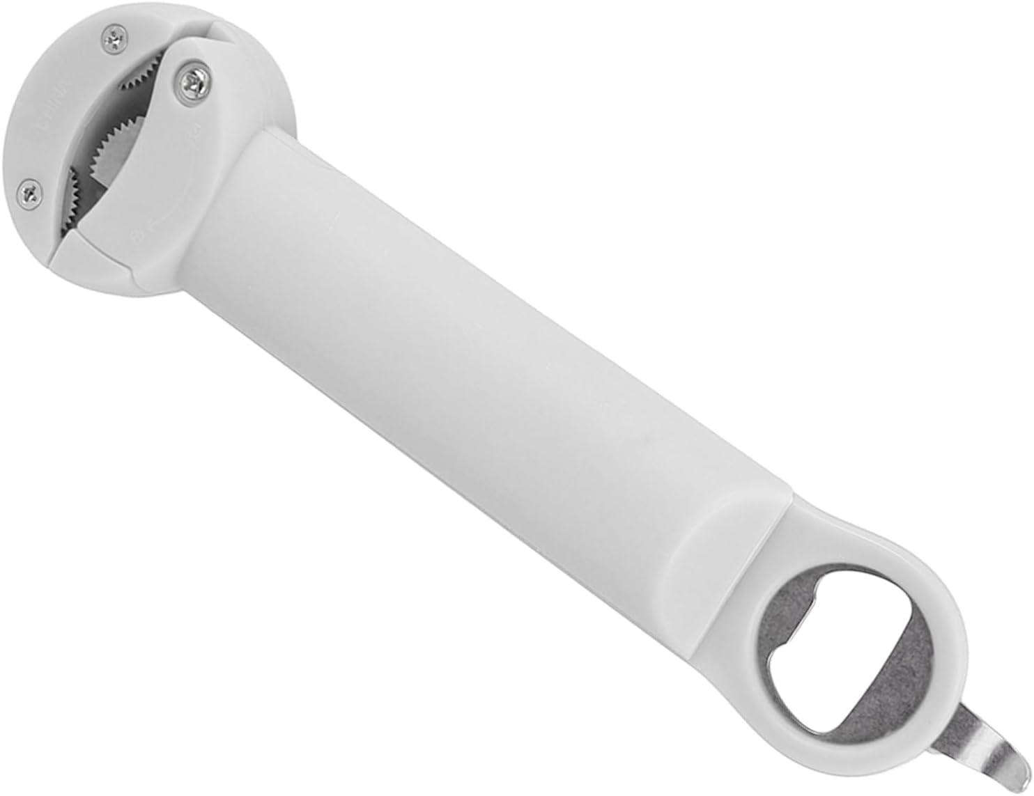FRKSMD-Bottle Can Opener, Stainless Steel Adjustable 3 in 1 Multifunctional Retractable Jar Opener, Beige, 5.0x21.0cm