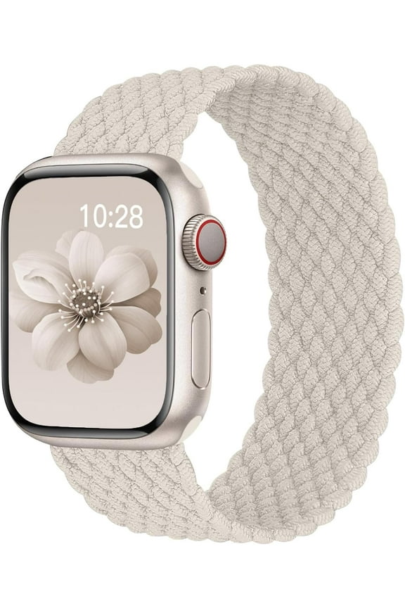 -Braided Solo Loop for Apple Watch Band 40mm 42mm 41mm 38mm 44mm 46mm 45mm Ultra/3 2 49mm Men/Women,Stretchy Nylon Sport wristband Strap for iWatch Bands Series 11/10/9/8/7/6 5/4/3/SE 40 44 42