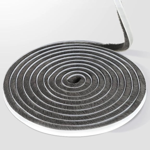 FRKSMD-Brush Weather Stripping,0.35inx33Feet,Soundproofing Door,Window Insulation Seal,Energy Saver, Dust Proof, Adhesive Door Seal Strip