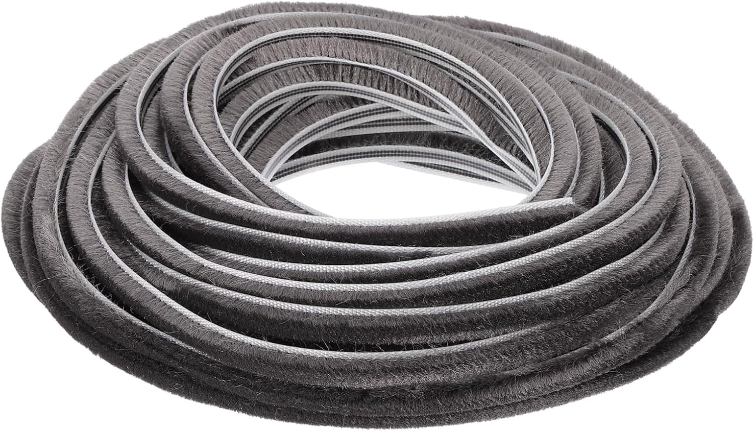 FRKSMD-Brush Weather Stripping, 1/4" x 1/4" x 32.8 Ft Card-Slot Seal Strip Door Brush Stripping Non-Adhesive for Sliding Sash Door Window Wardrobe Seal