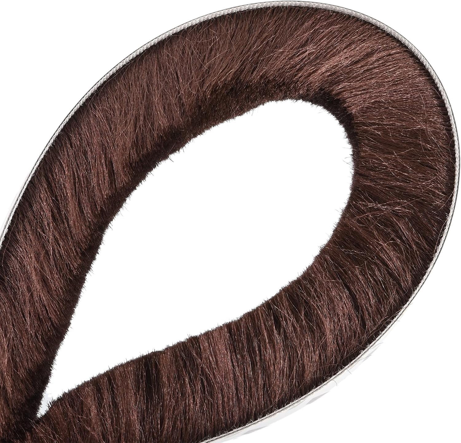 FRKSMD-Brush Weather Stripping, 3/8" Backing x 3/8" Brush x 20ft Felt Pile Door Seal Strip for Sliding Door Window Wardrobe - Self-Adhesive Brown (Windproof Dustproof Soundproof)