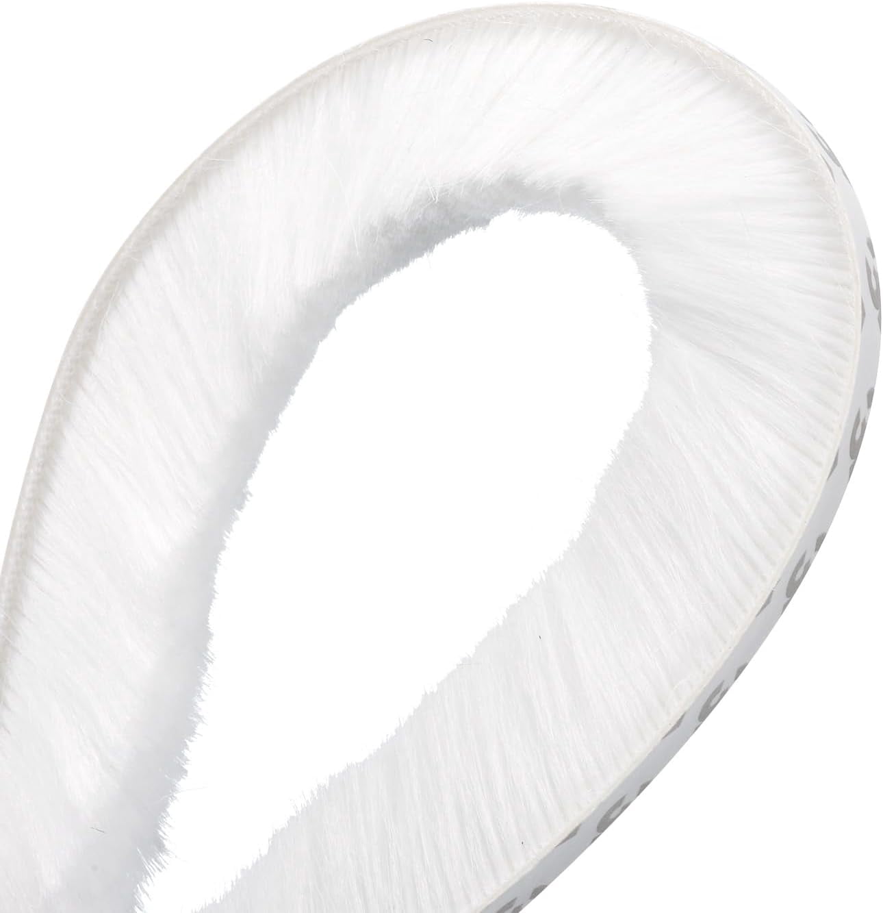FRKSMD-Brush Weather Stripping, 3/8" Backing x 3/8" Brush x 20ft Felt Pile Door Seal Strip for Sliding Door Window Wardrobe - Self-Adhesive White (Windproof Dustproof Soundproof)