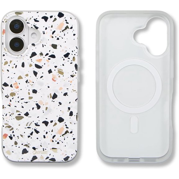 FRKSMD-Case for iPhone 16 | Compatible with MagSafe | 10ft Drop Tested | Terrazzo Confetti