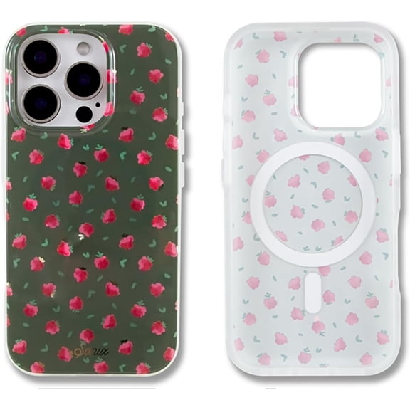 FRKSMD-Case for iPhone 16 Pro | Compatible with MagSafe | 10ft Drop Tested | Raspberry Delight