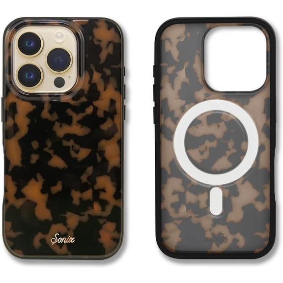 FRKSMD-Case for iPhone 16 Pro Max | Compatible with MagSafe | 10ft Drop Tested | Tortoiseshell | Brown Tort