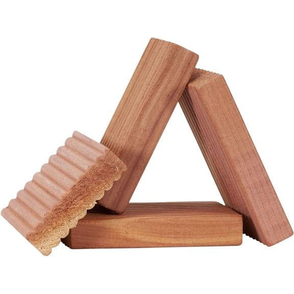 FRKSMD-Cedar Fresh Cedar Blocks, 4 Pack, Solid Redwood Natural
