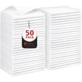 thumbnail image 1 of FRKSMD-Cleaning Cloths, Shop Towels 50 Pack, Shop Rags Reusable, Microfiber Cleaning Rags Bulk for Cars, Multi-Purpose Lint Free Towels for Automotive, Mechanic, Kitchen, 11.5‘‘ x 11.5‘‘, White, 1 of 4