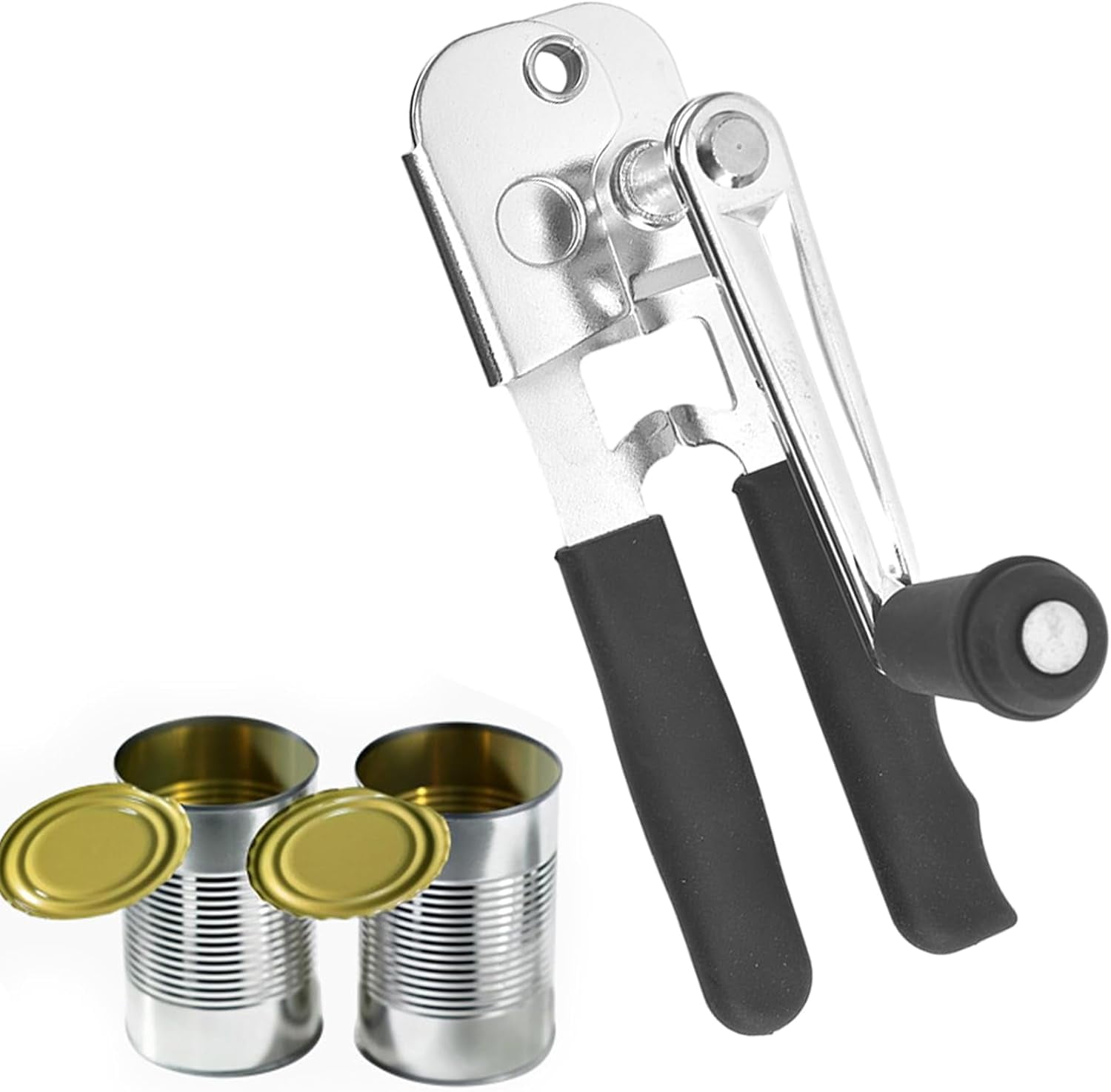 FRKSMD-Commercial Can Opener,Heavy Duty Hand Crank Can Opener,Stainless Steel Manual Can Opener,Durable Bottle Opener,Handheld Can Opener for Kitchen,Camping,Picnic,Bar,Restaurant